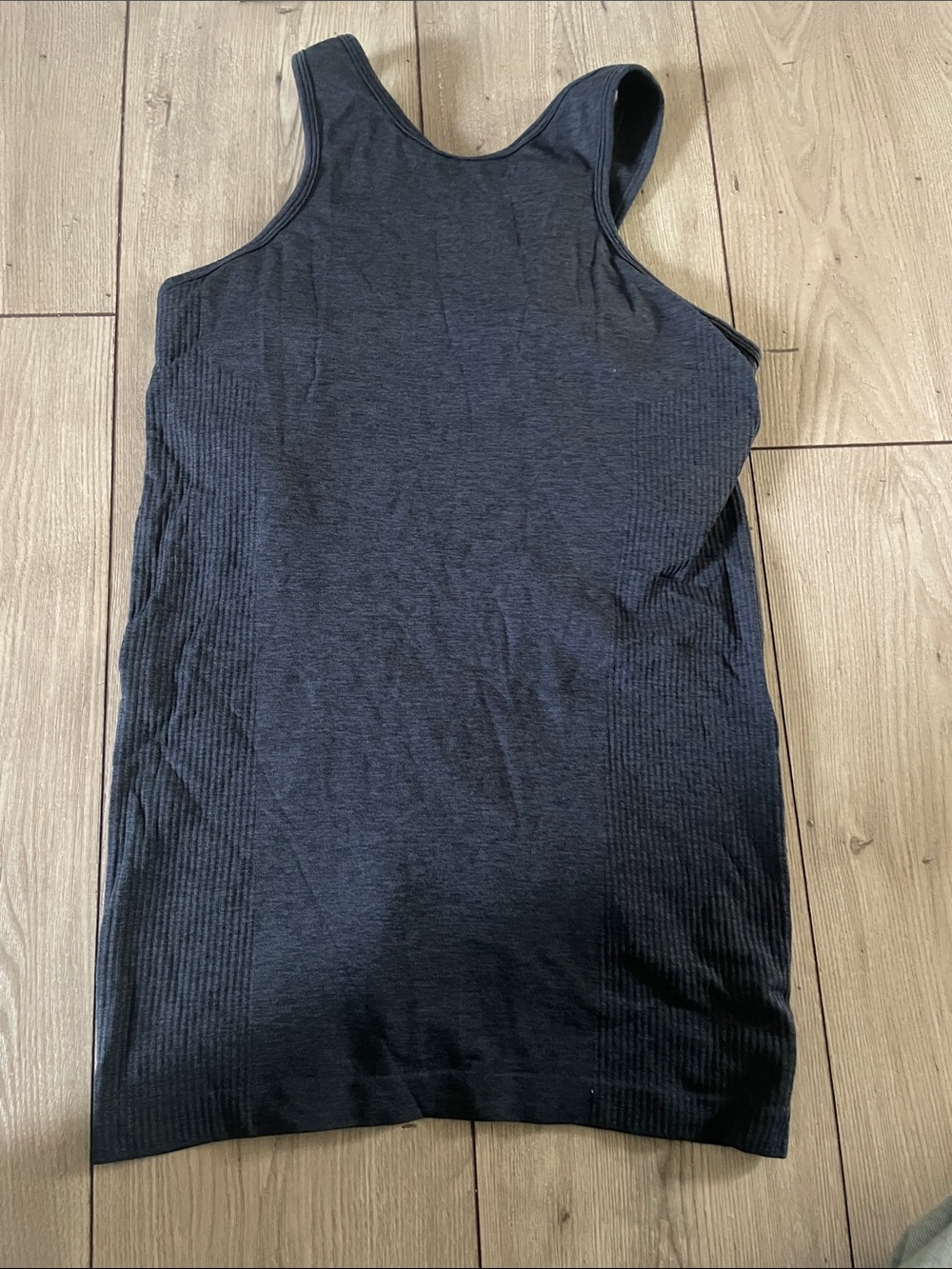 lululemon athletica Black Ribbed Tank Top - Fitted Athletic Layer